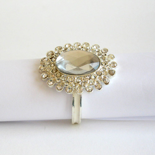 Diamant Serviettenringe 100 Stück - Dekoration Für Hochzeit & Feiern | Wiederverwendbar